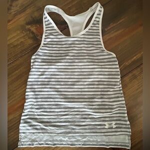 ✨Under Armour White and Gray Racerback Tank